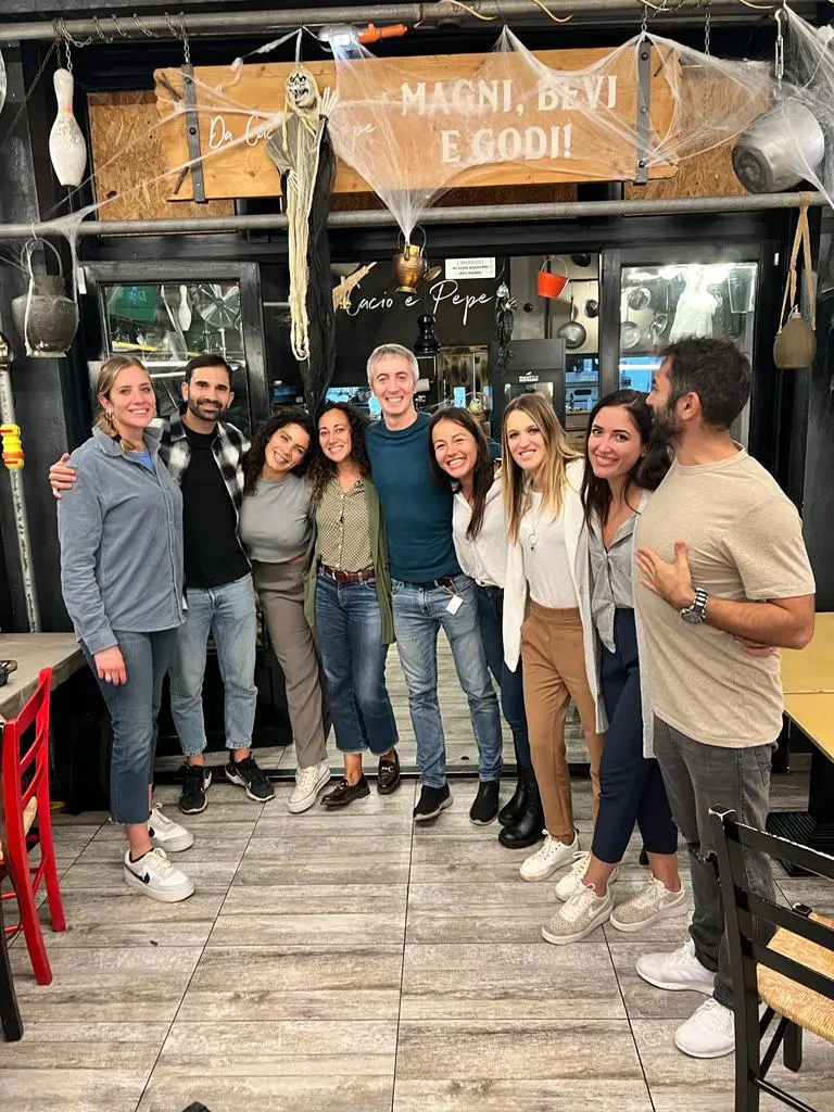 Il gruppo di Osteopatia Sociale durante l’evento Sai che gusto