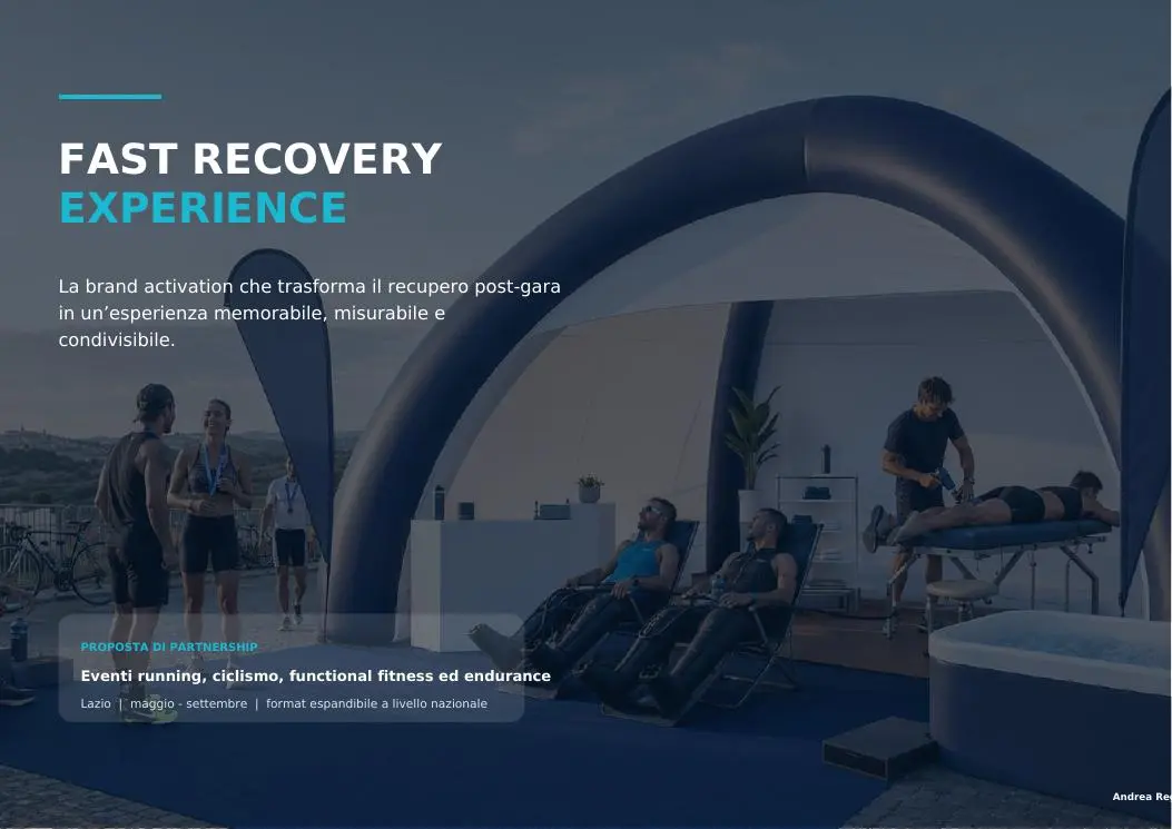 Copertina della proposta Fast Recovery Experience