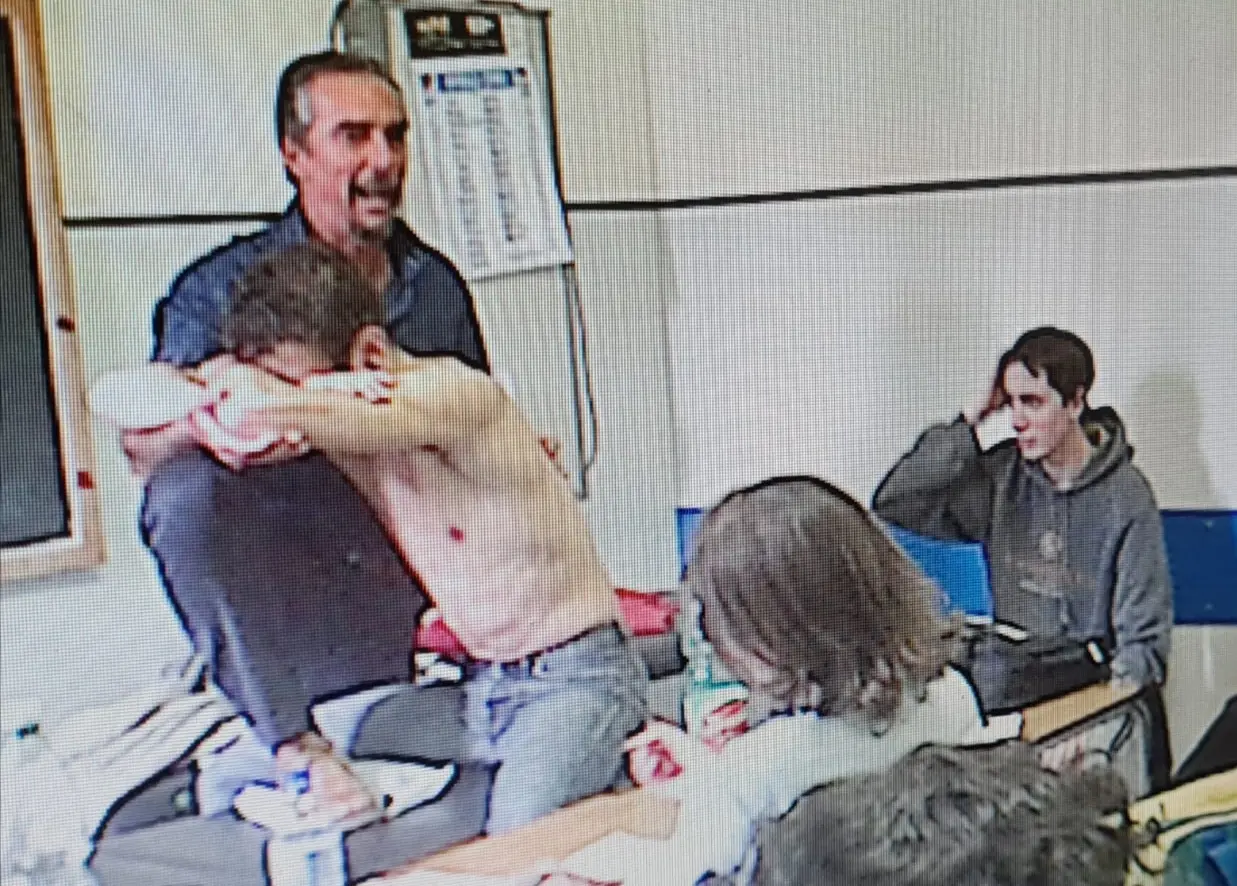 Lezione pratica durante gli anni universitari di Andrea Reggiani
