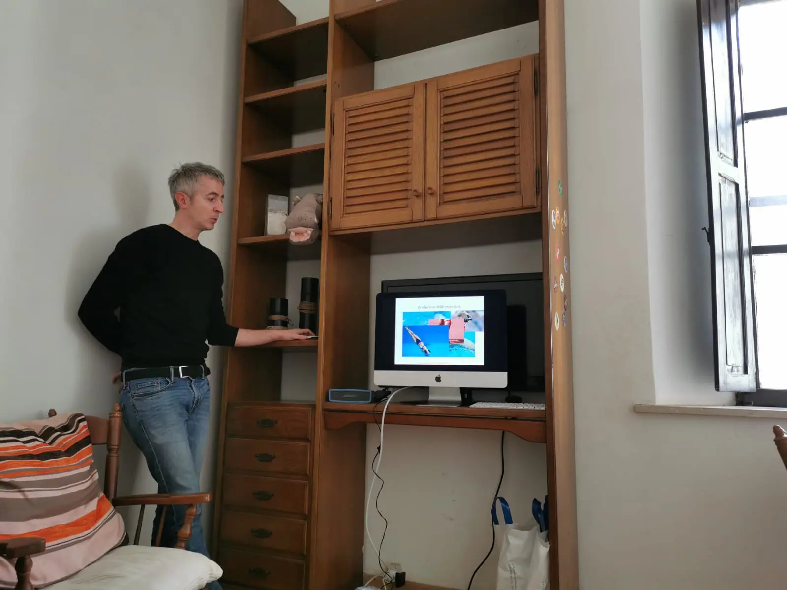 Andrea Reggiani durante l’incontro Sai che gusto